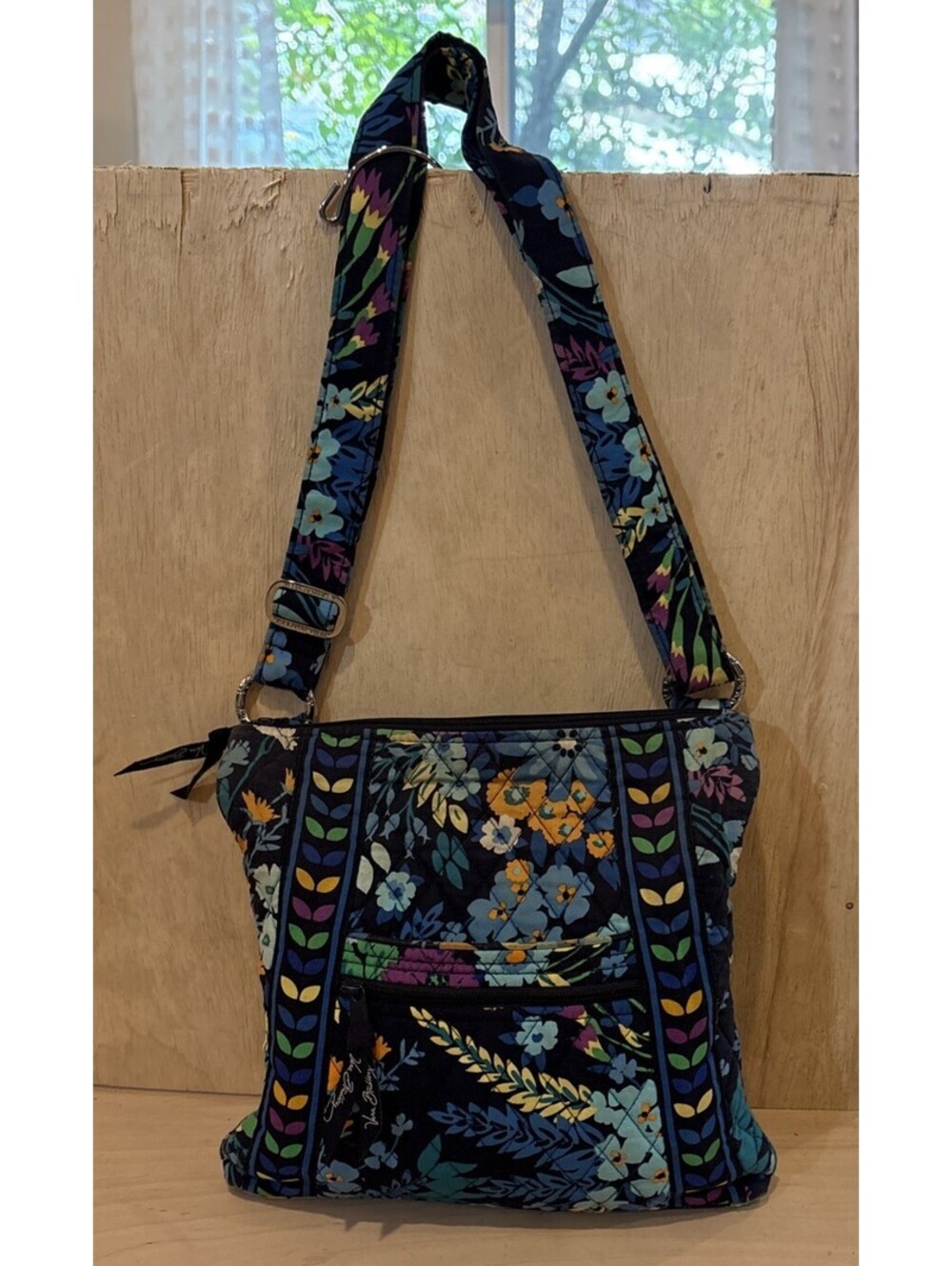 Vera Bradley Crossbody Hipster in Retired Midnight Blues Pattern